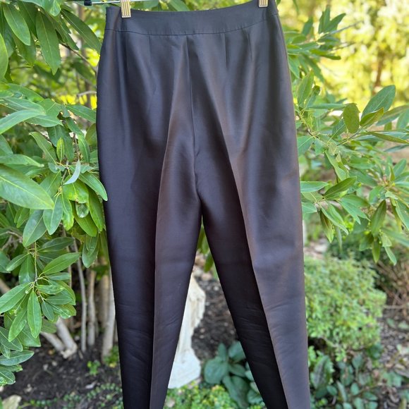 Talbotts Silk Pants, Black, Sz 4 - Picture 5 of 7
